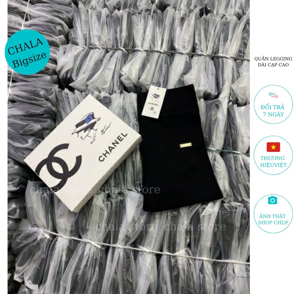 Quần Legging Dài Cạp Cao Chala Lưng Chun Gen Bụng Bản To Thời Trang Nữ