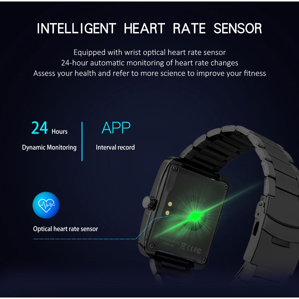 Men Smart Watch V60 Heart Rate Monitor Blood Pressure Fitness Tracker Alarm Smartwatch