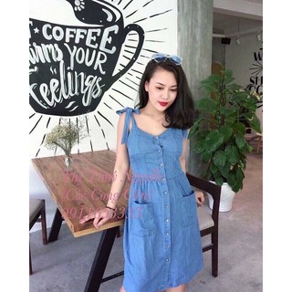 Đầm Jean 2 dây