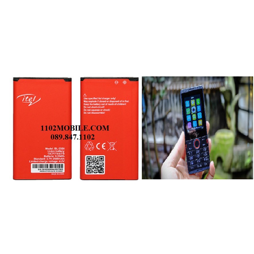 PIN ĐIỆN THOẠI ITEL IT5602 BL-25BI ZIN HÃNG HÀNG NHẬP KHẨU