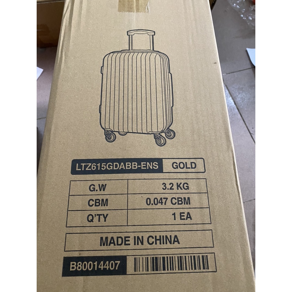 VALI DU LỊCH 20INCH MÀU VÀNG LOCK&LOCK QUÀ TẶNG SỮA ENSURE