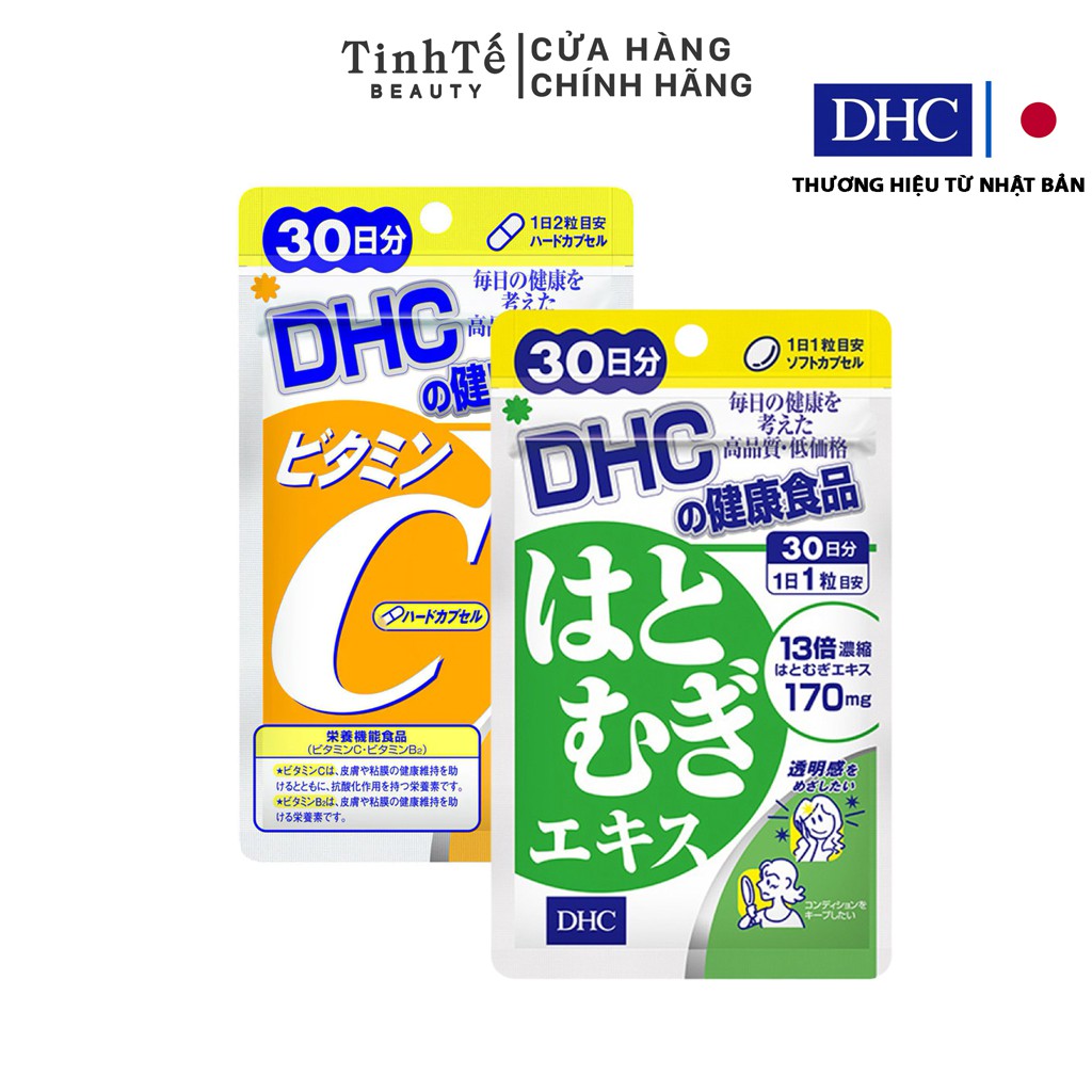 Combo Viên uống DHC Sáng da - Mờ thâm 30 Ngày (Adlay & Vitamin C)