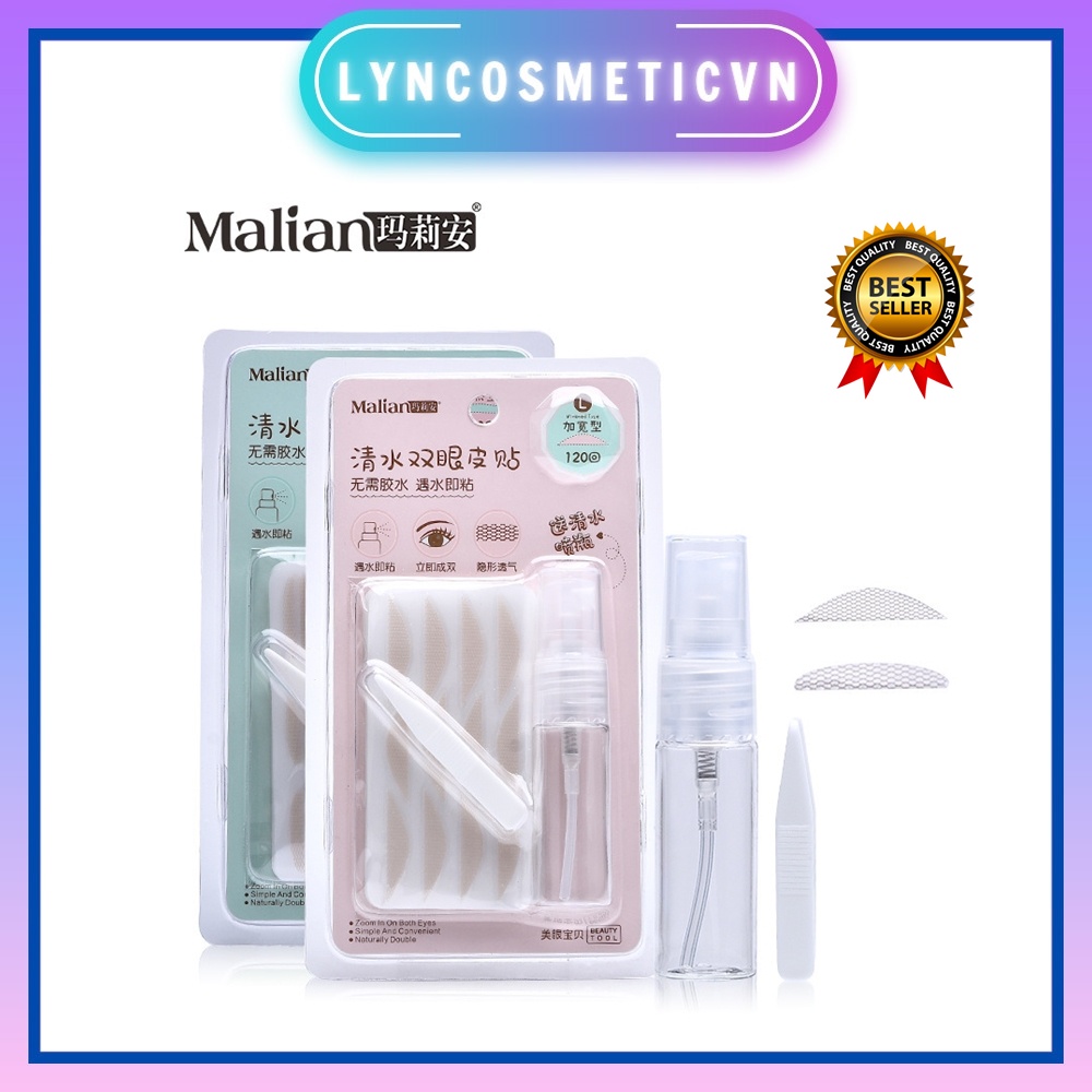 Miếng Dán Kích Mí lưới Trong Suốt Dạng Xịt Chống Nước Malian