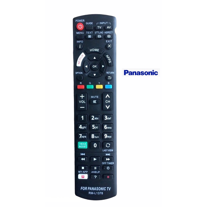 Điều khiển TV Panasonic Smart có HEXA BOOST RM-L1378 hàng tốt tương thích với tất cả dòng tivi panasonic smart internet