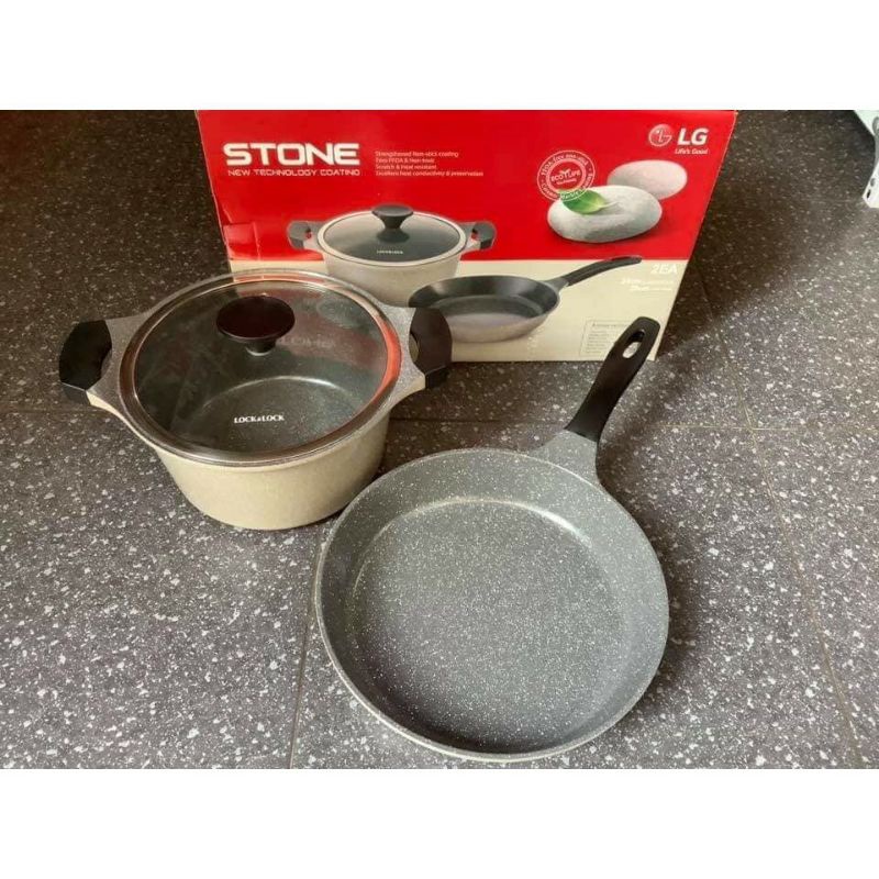 Nồi Vitamins Stone hãng Lock & Lock đá 24cm