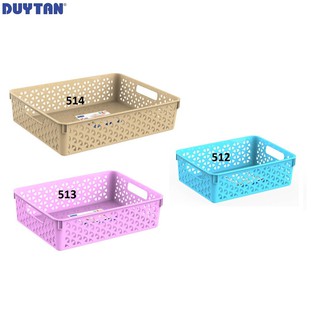 Combo 10 Rổ nhựa chữ nhật đan Duy Tân