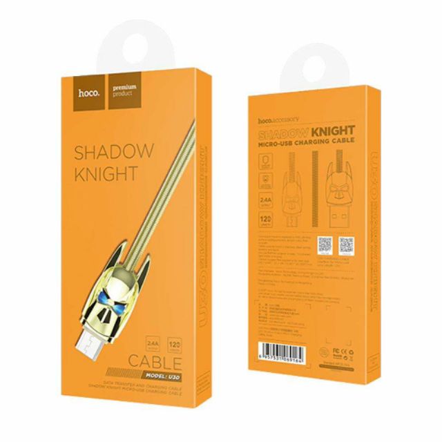 Cáp sạc nhanh Micro USB Hoco U30 Shadow Knight