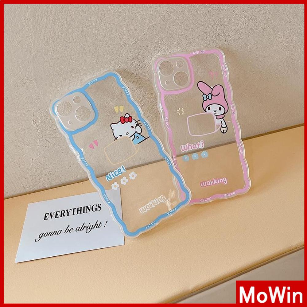 iPhone Case Silicone Soft Case Clear Case Wave Airbag Shockproof Camera Cover Protection Cartoon Cute Compatible For iPhone 11 iPhone 13 Pro Max iPhone 12 Pro Max iPhone 7 Plus xr