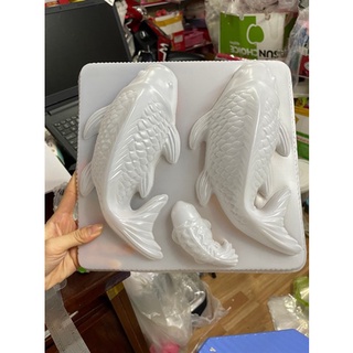Khuôn Nhựa Cá Chép Dài 23 Cm Vĩ 3 Con