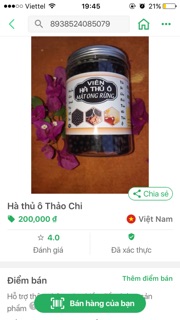 500g viên hà thủ ô mật ong