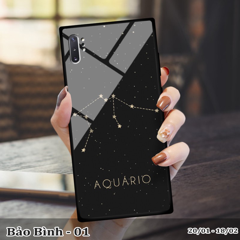 Ốp kính samsung Note 10 plus in cung hoàng đạo