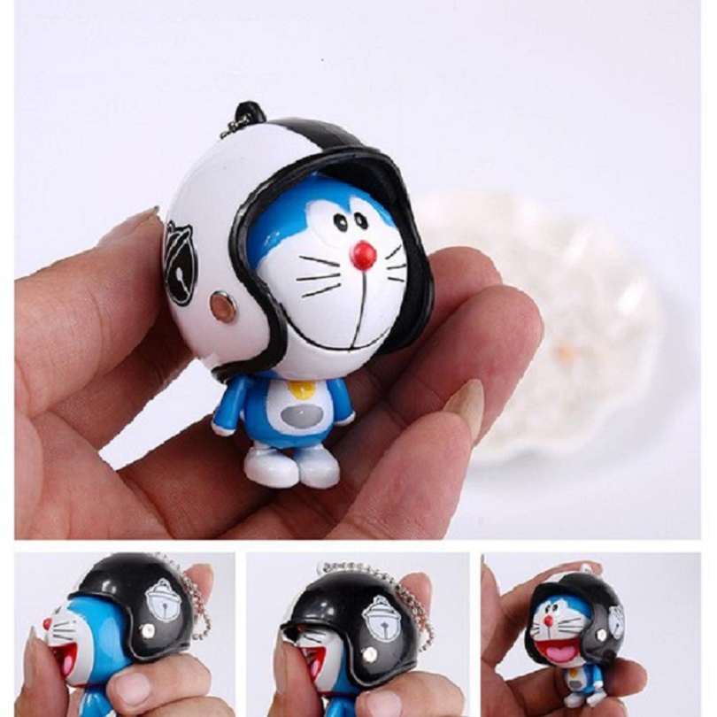 Móc khóa hình doremon đội nón bảo hiểm - BX1368