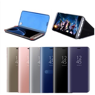 Bao da tráng gương Samsung J7 pro Clear view Standing