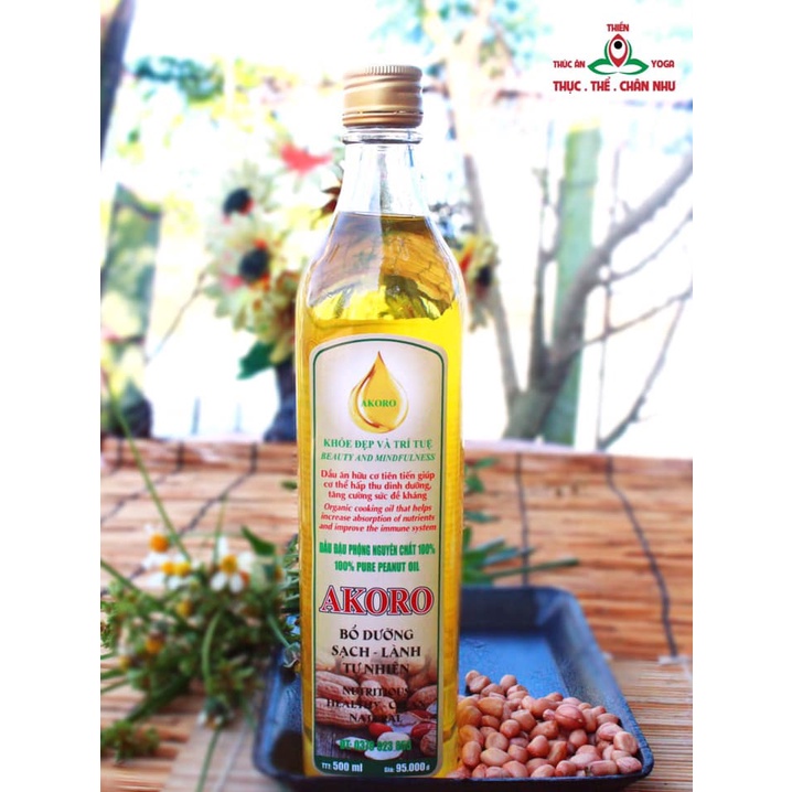 Dầu đậu phộng Akoro 500 ml