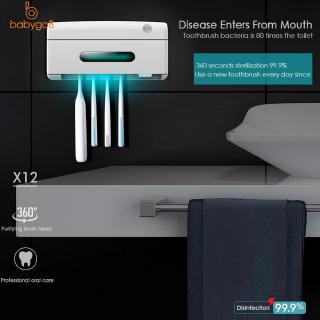Hộp khử trùng bàn chải đánh răng bằng đèn led uv tiệt trùng