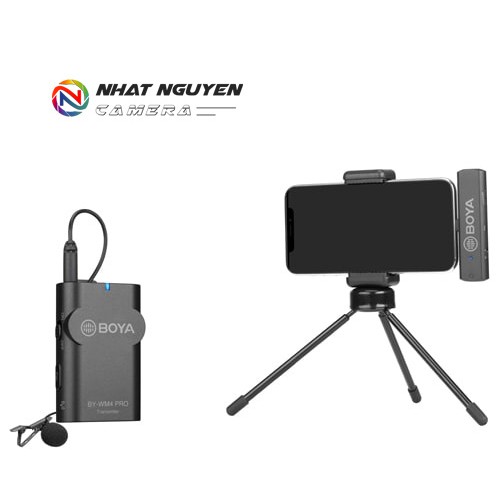 Micro không dây Boya WM4 PRO K3 cổng Lightning / Mic BY WM4 PRO K3 - Bảo hành 12 tháng