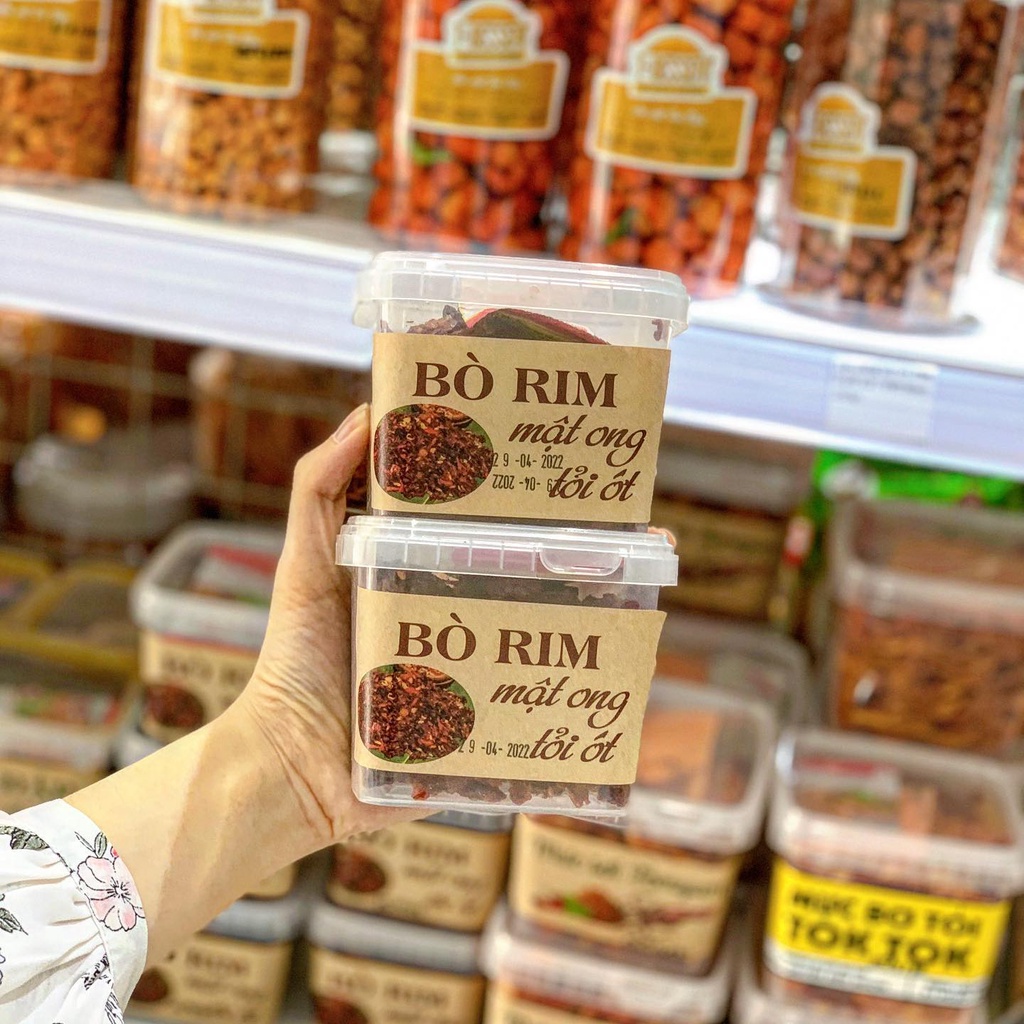 BÒ RIM MẬT ONG TỎI ỚT 200G| TDessert15k | Hàng loại 1