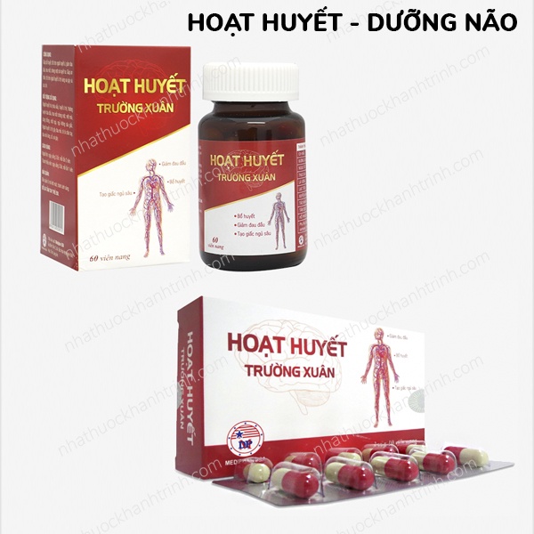 Viên uống HOẠT HUYẾT TRƯỜNG XUÂN - bổ huyết, an thần, tăng cường tuần hoàn máu