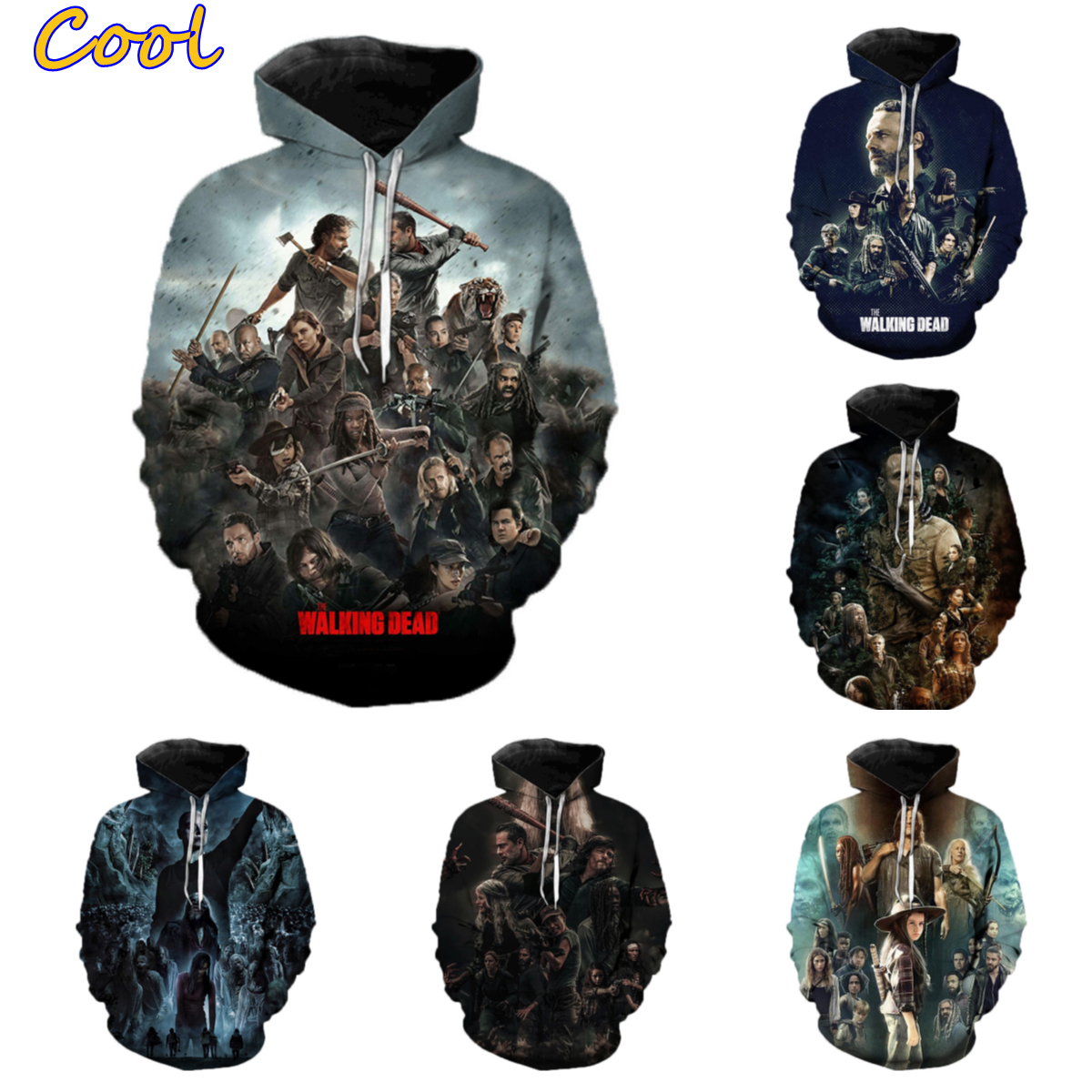 Áo Hoodie In Họa Tiết Phim The Walking Dead 3d Thời Trang Cho Nam Nữ | BigBuy360 - bigbuy360.vn