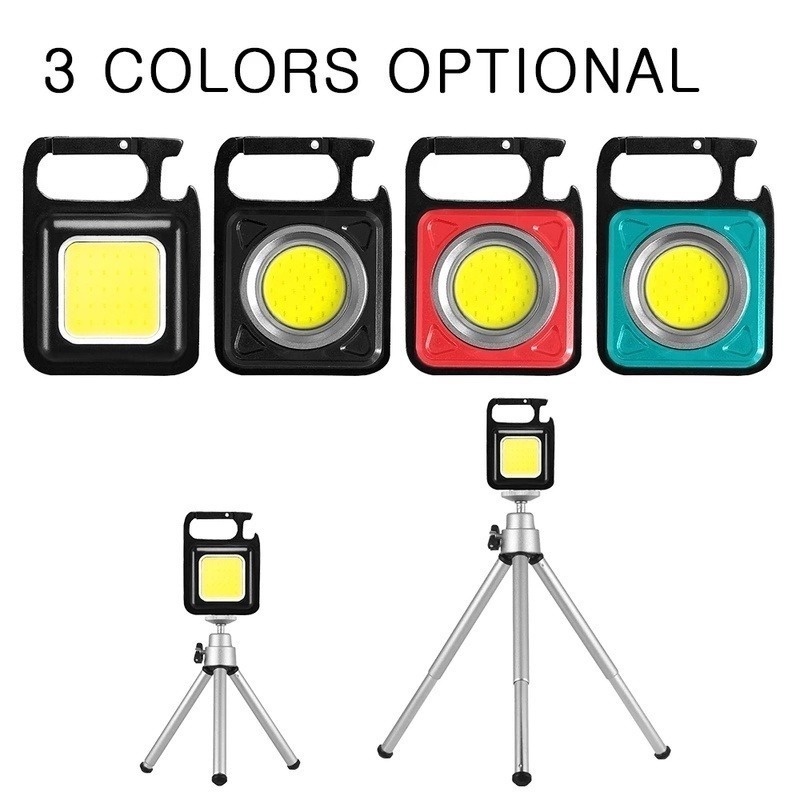 Móc Khóa Đèn LED COB Mini Sạc USB Bỏ Túi Tiện Dụng