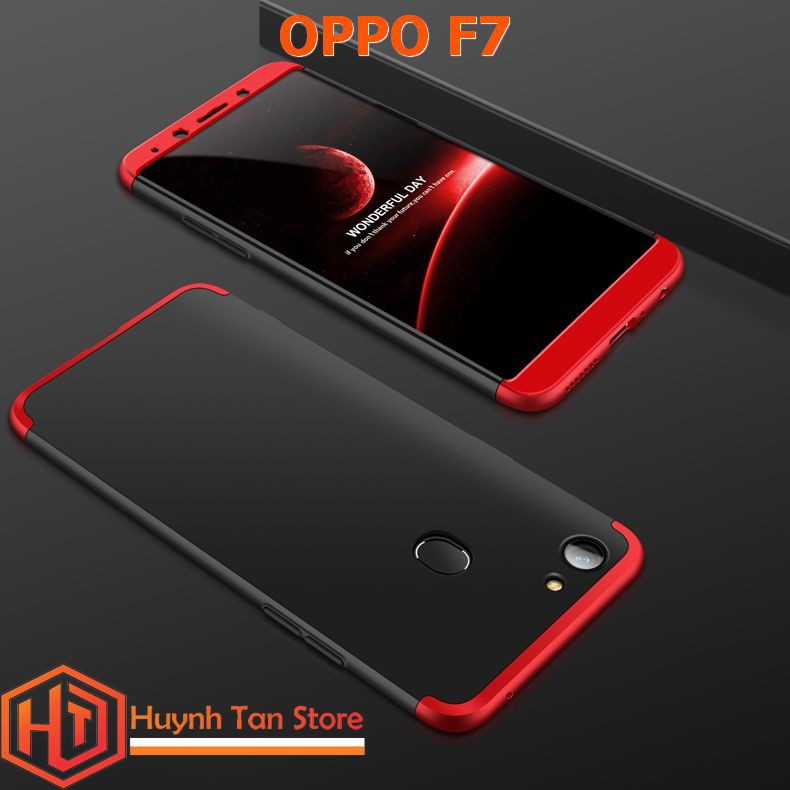 Ốp lưng OPPO F7 GKK nhựa cứng 3 mảnh ghép bảo vệ cả 2 mặt trước(MÀU BẤT KÌ)