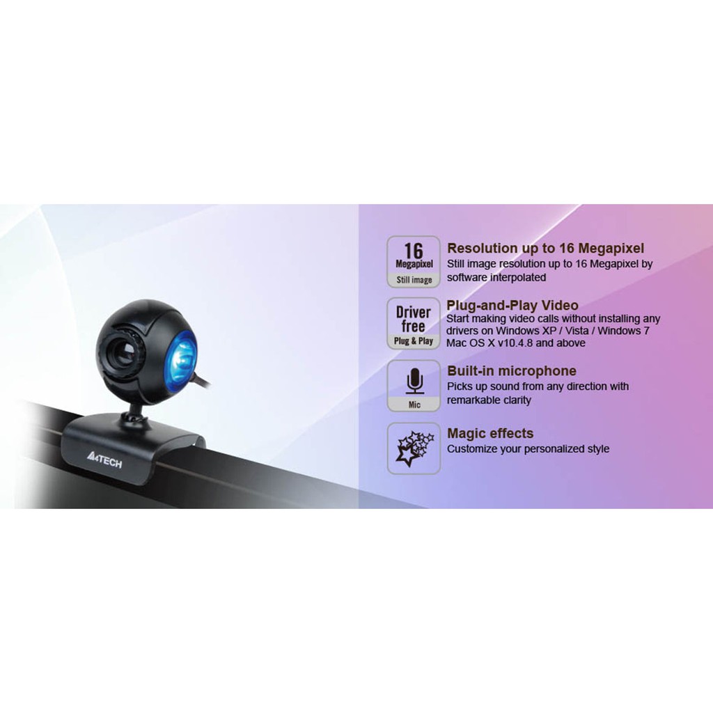 [Mã 155ELSALE giảm 7% đơn 300K] Webcam A4tech PK-752F cho học sinh sinh viên học tập