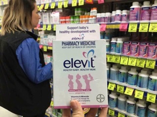 Vitamin bầu Elevit Úc 100 viên