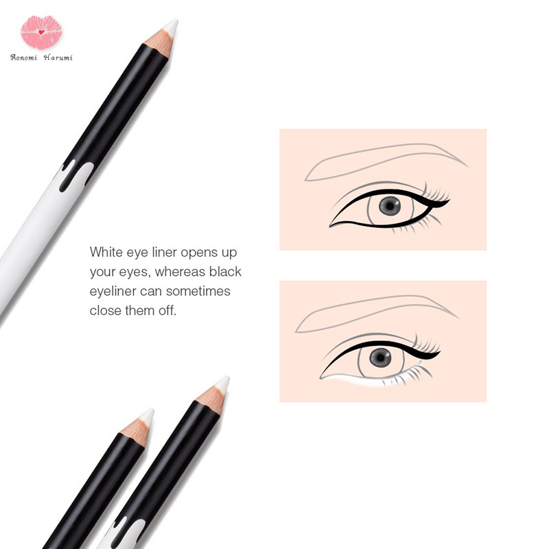 Chì kẻ viền mắt màu trắng kháng nước dễ sử dụng trang điểm thời trang | BigBuy360 - bigbuy360.vn
