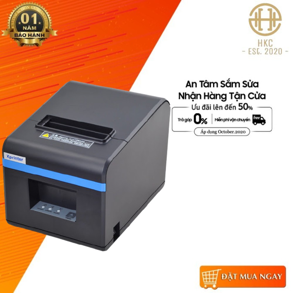 Máy in hóa đơn Xprinter N160 USB + WIFI