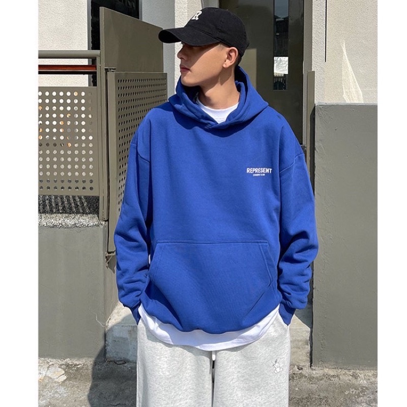 Áo hoodie nam nữ,in chữ Sent form rộng mũ to