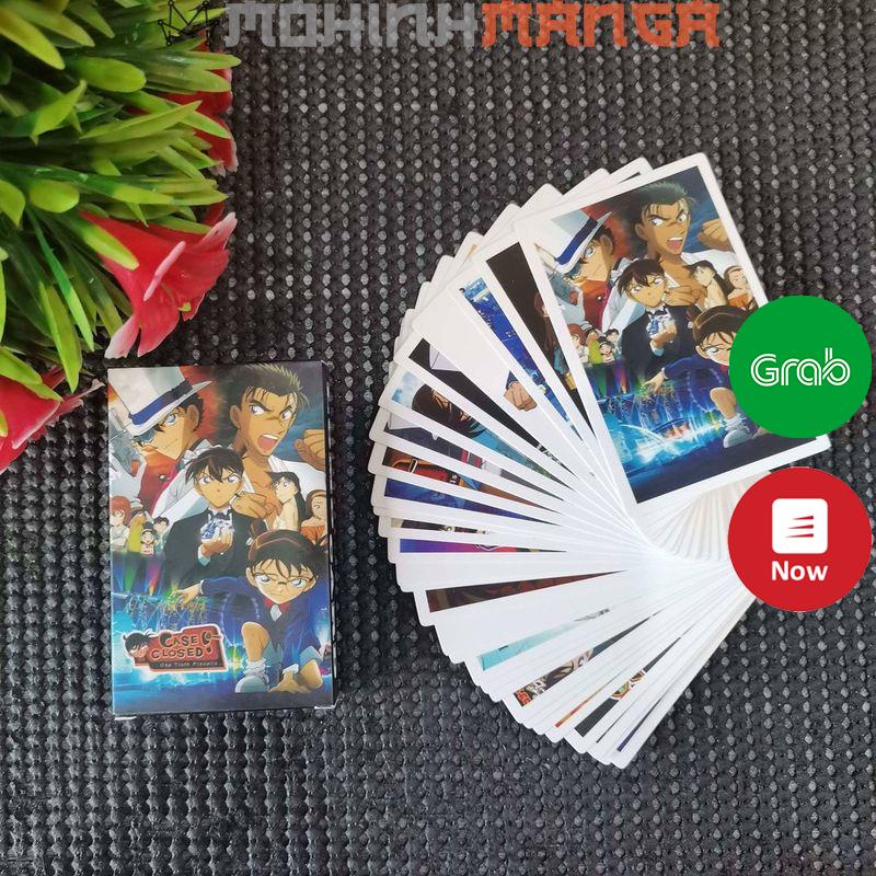 Lomo card hộp 30 thẻ truyện thám tử lừng danh Conan Edogawa poster card Ran Mori Kaito Kid Shinichi
