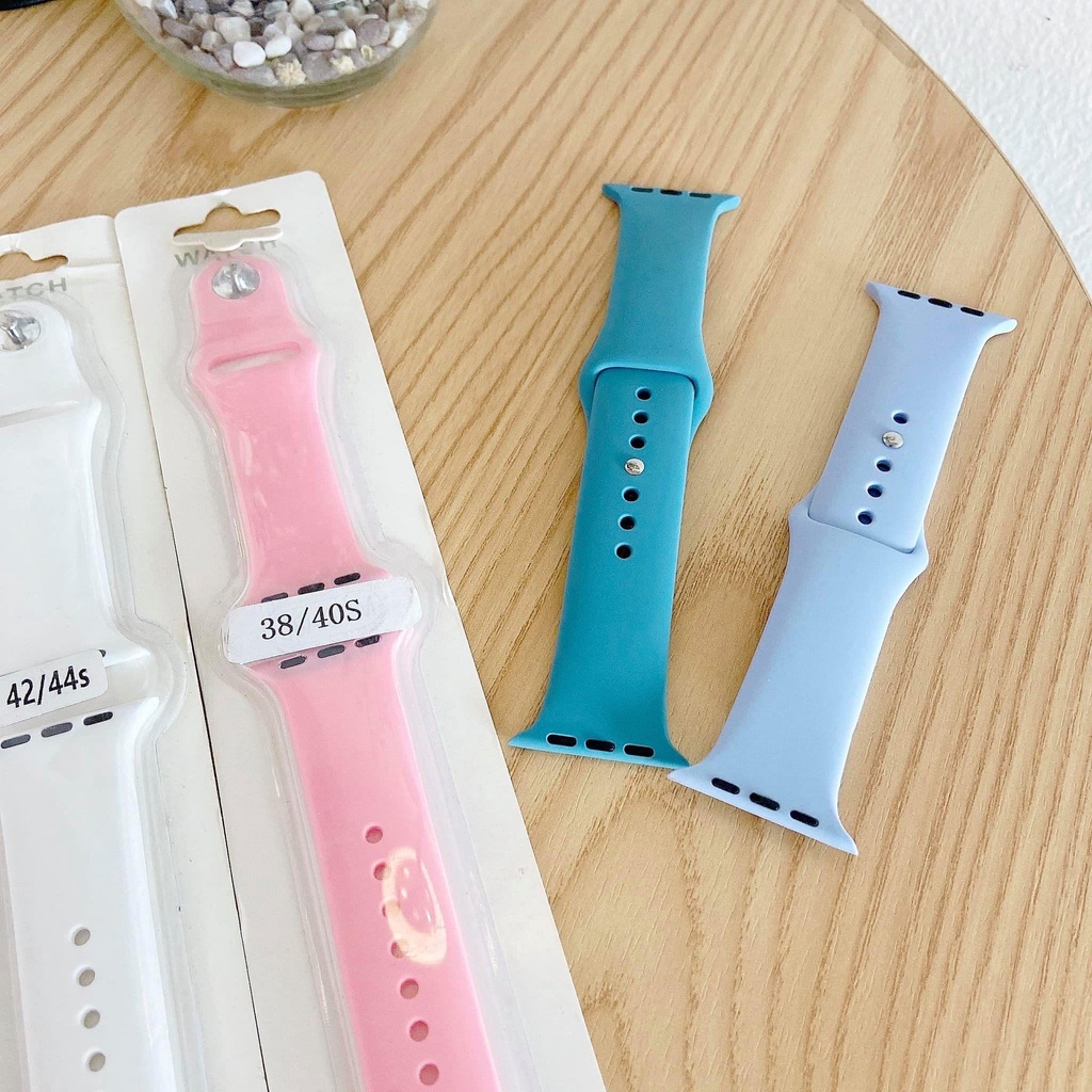 Dây Đồng Hồ Cao su APPLE WATCH SPORT BANDS cao cấp FULL Size 1 2 3 4 5 6 SE 38mm 40mm 42mm 44mm