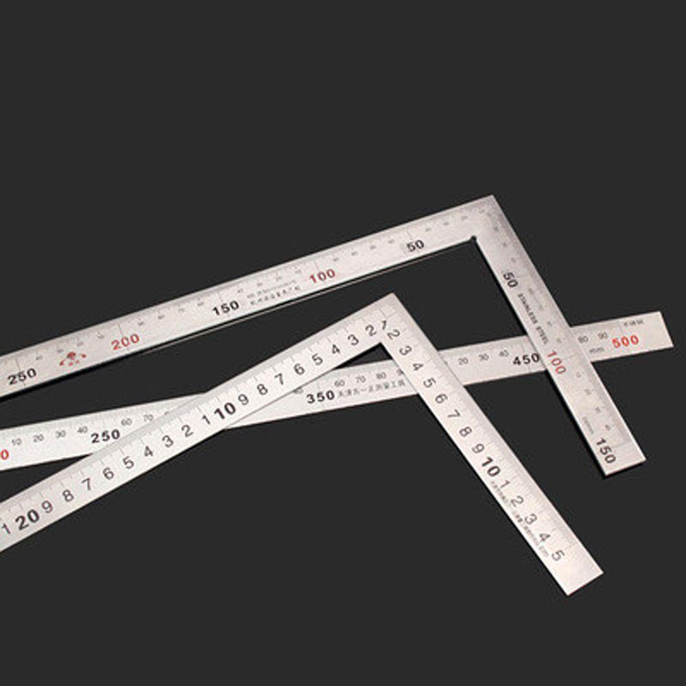 Thước Đo Gỗ Hình Chữ L 90 Độ REBUY1 Bằng Thép Không Gỉ