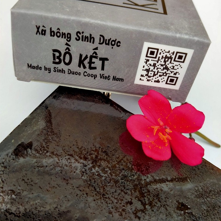 Xà Bông Sinh Dược Bồ Kết 100g Làm Sạch Da Dưỡng Da Gội Đầu Thảo Mộc Tự Nhiên HTX Sinh Dược