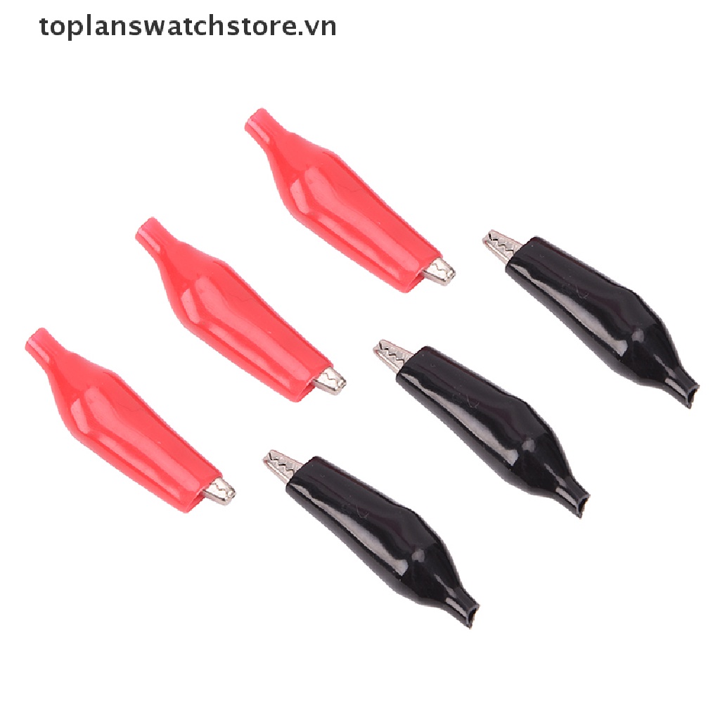 Set 10 Kẹp Cá Sấu Thử Điện Bằng Kim Loại Cách Nhiệt