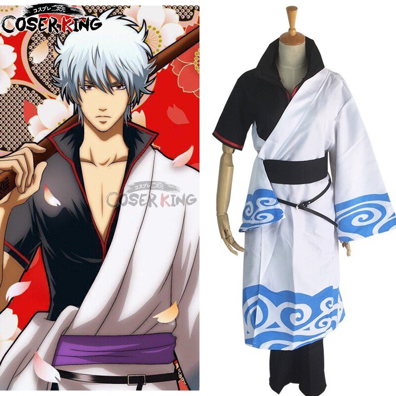 Bộ Tóc Giả Họa Tiết Hoạt Hình Gintama Sakata Gintki Anime COSER KING