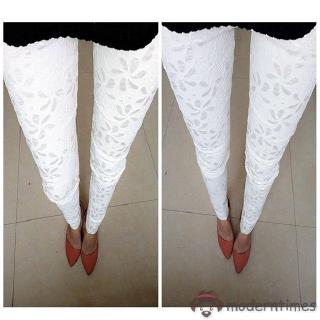 Quần Legging Phối Ren Cho Nữ
