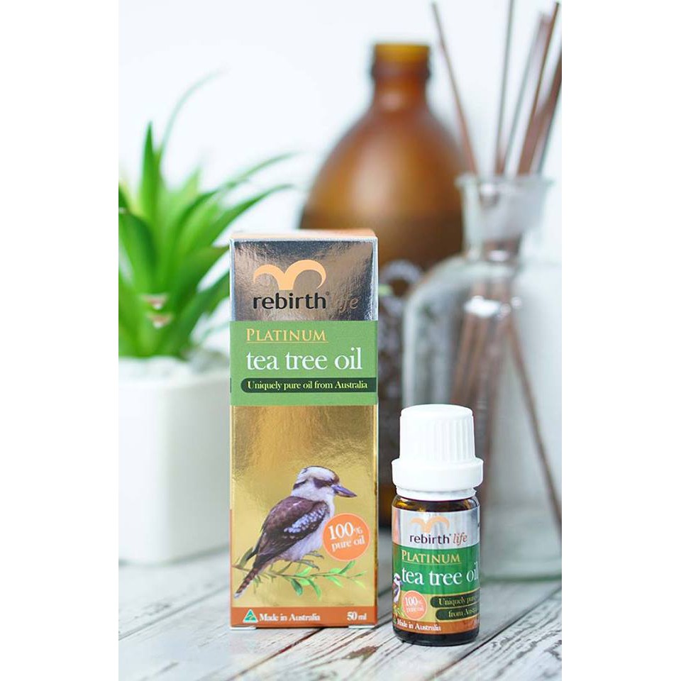 Tinh dầu giảm mụn tràm trà Rebirth Life Platium Tea Tree Oil