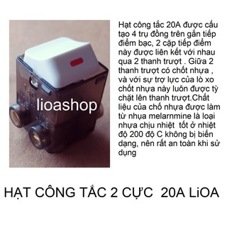 CÔNG TẮC 2 CỰC 20A LiOA.