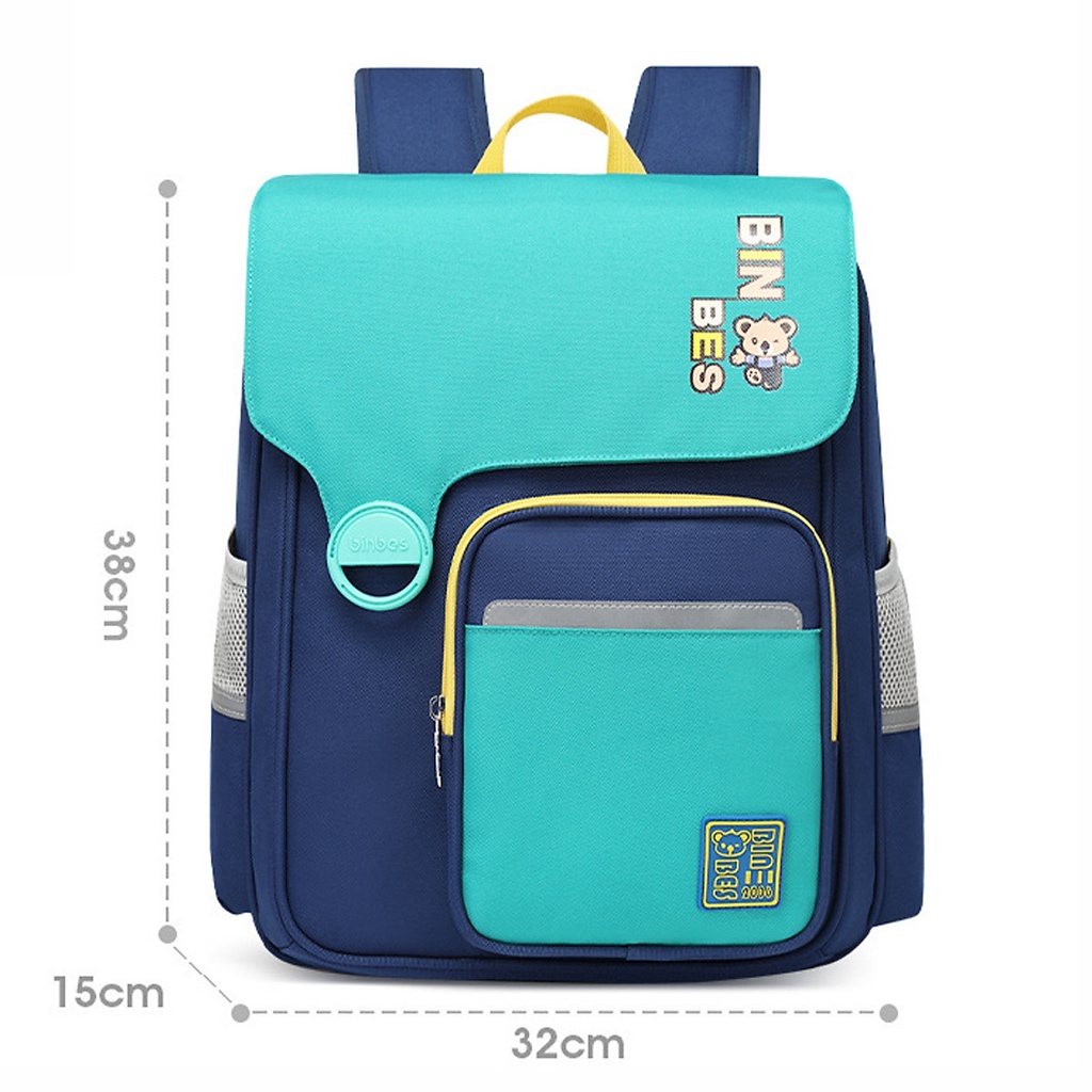 Ba lô học sinh cấp 1 và cấp 2 siêu nhẹ chống gù chống nước cao cấp phong cách châu âu - BEE GEE HS1037