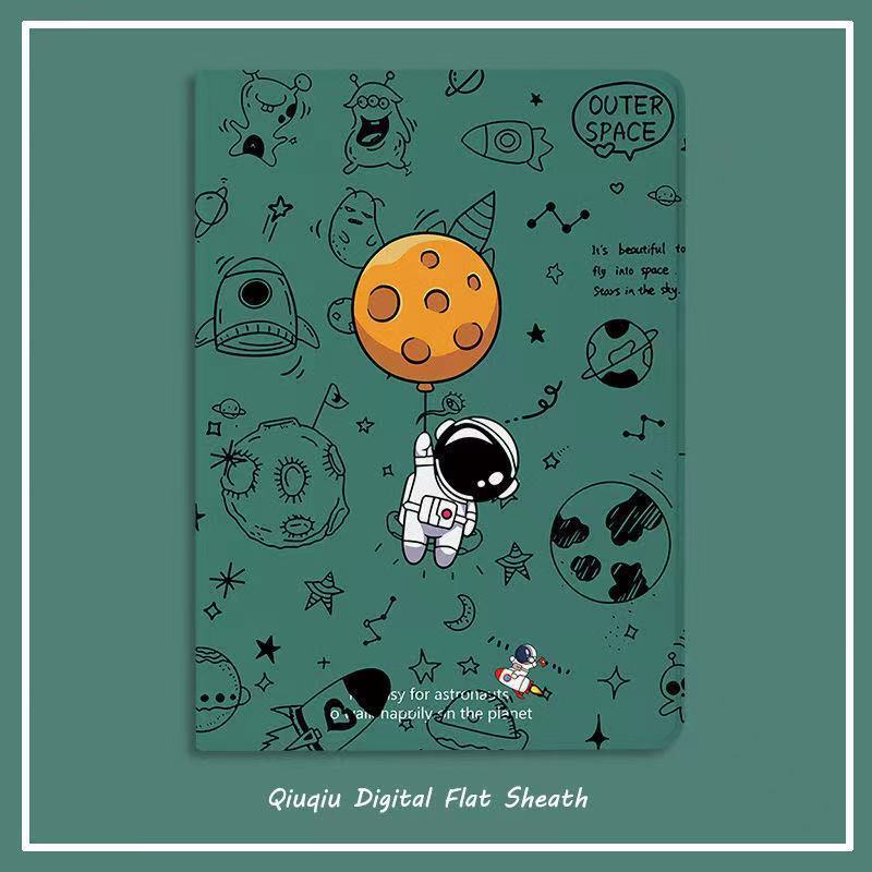 Bao Da Máy Tính Bảng In Hình Phi Hành Gia Bảo Vệ Cho Ipad 2022 ipad34 cm air1 / 2 Apple ipad234 / 5 mini6