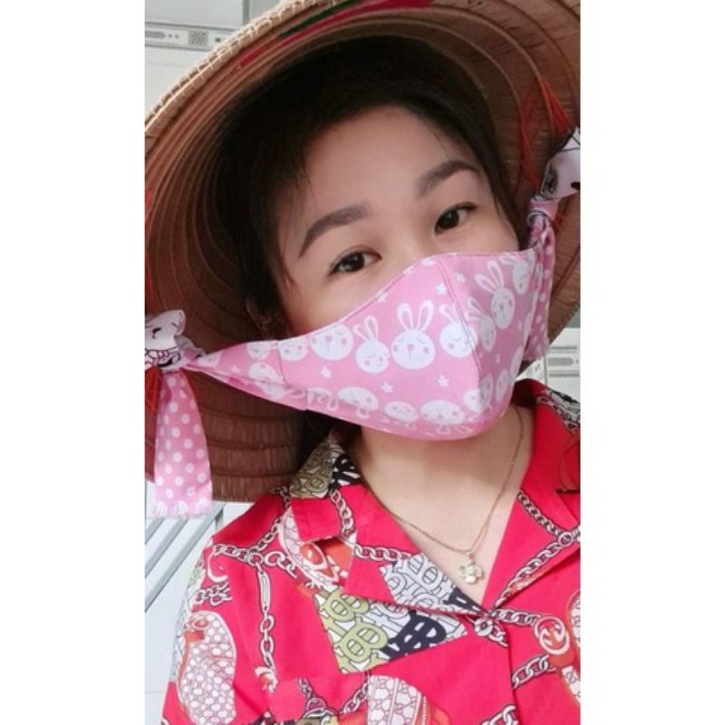 Khẩu trang dây quai nón handmade