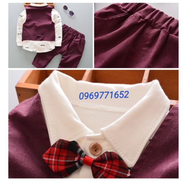Bộ vest bé trai
