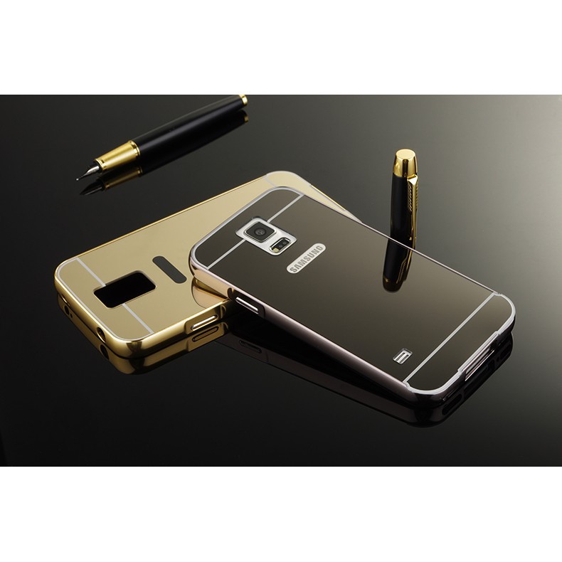 Ốp lưng viền kim loại lưng gương bóng cho Samsung Galaxy S5.