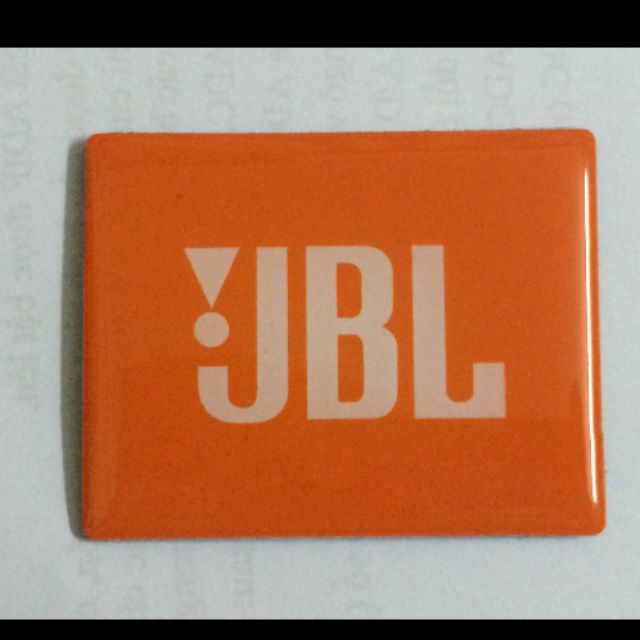 Tem dán thùng loa logo JBL sẵn keo dính (2 cái)