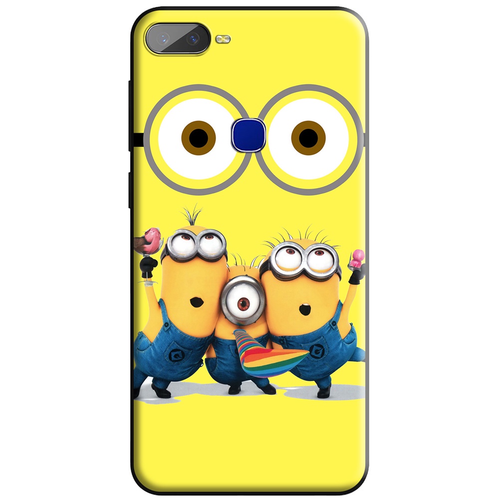 Ốp Điện Thoại Silicon tpu Mềm Hình minion Cho realme 5 5i 5s c15 c3 c2 c21
