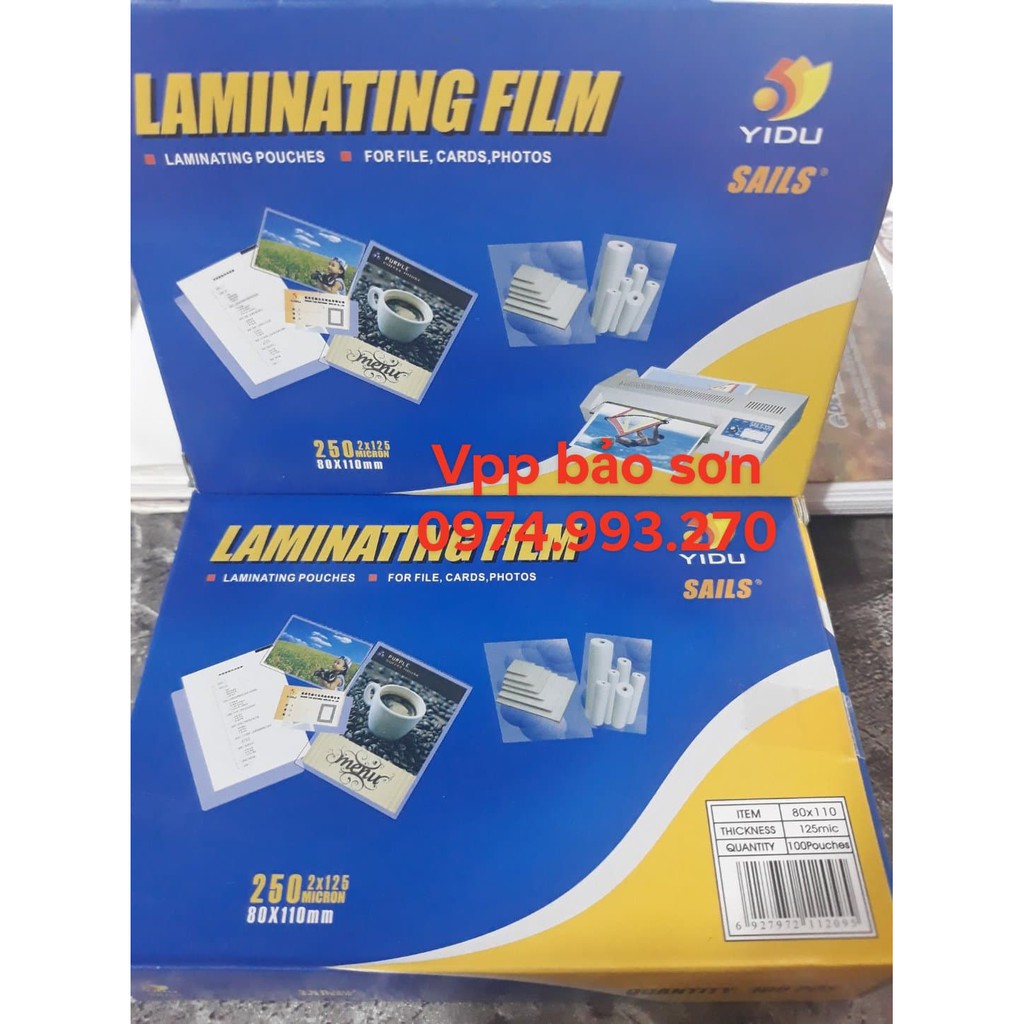 Nhựa ép bằng lái Yidu 125mic/ nhựa ép bảo hiểm y tế