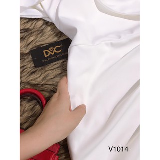 VÁY DỰ TIỆC NHÚN EO LỆCH VAI V1014