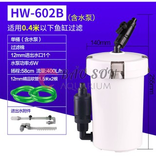Lọc sunsun HW 602b, HW 603b, HW 604b có bơm