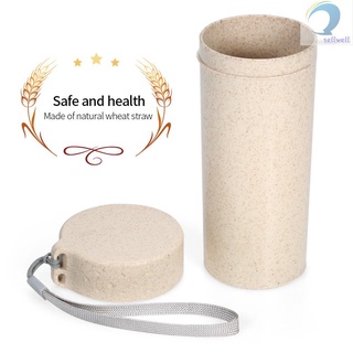 Bình Đựng Nước 350ml Chất Liệu Rơm Lúa Mạch